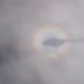 Helicopter over the clouds