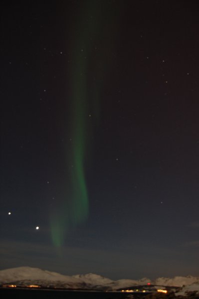 Aurora borealis over Tromso