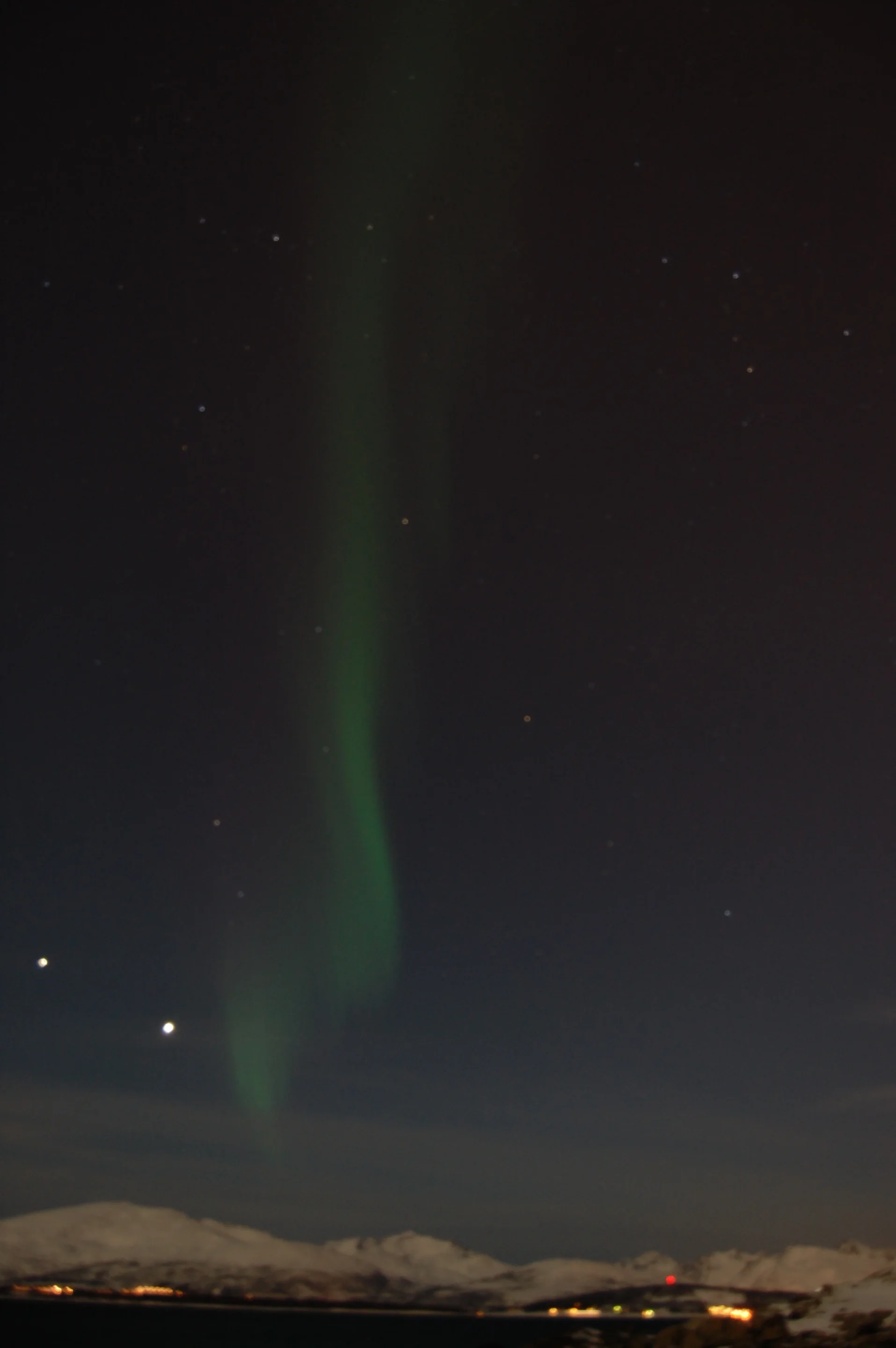 Aurora borealis over Tromso