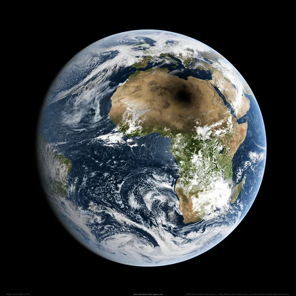 Total Solar Eclipse from the Perspective of Space