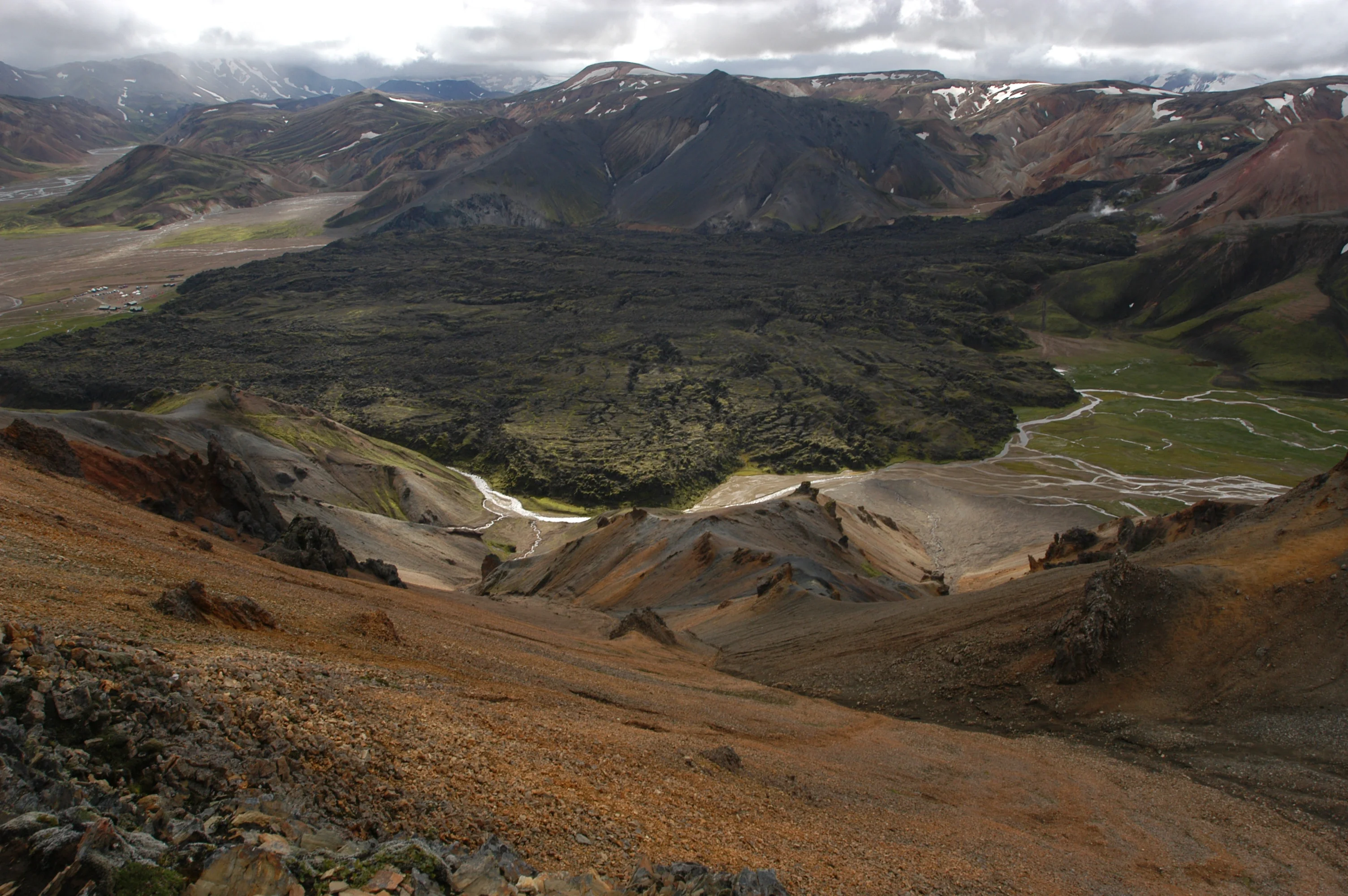 Lava outflow in Iceland