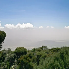 Atmospheric boundary layer from Mount Meru, Tanzania