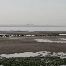 Ship exhausts in the English Channel
