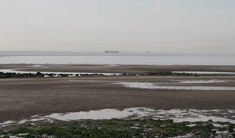 Ship exhausts in the English Channel
