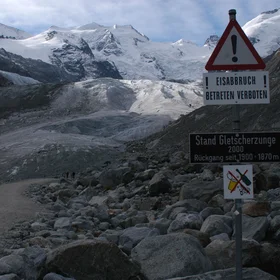 Retreat of the Morteratsch Glacier, Switzerland