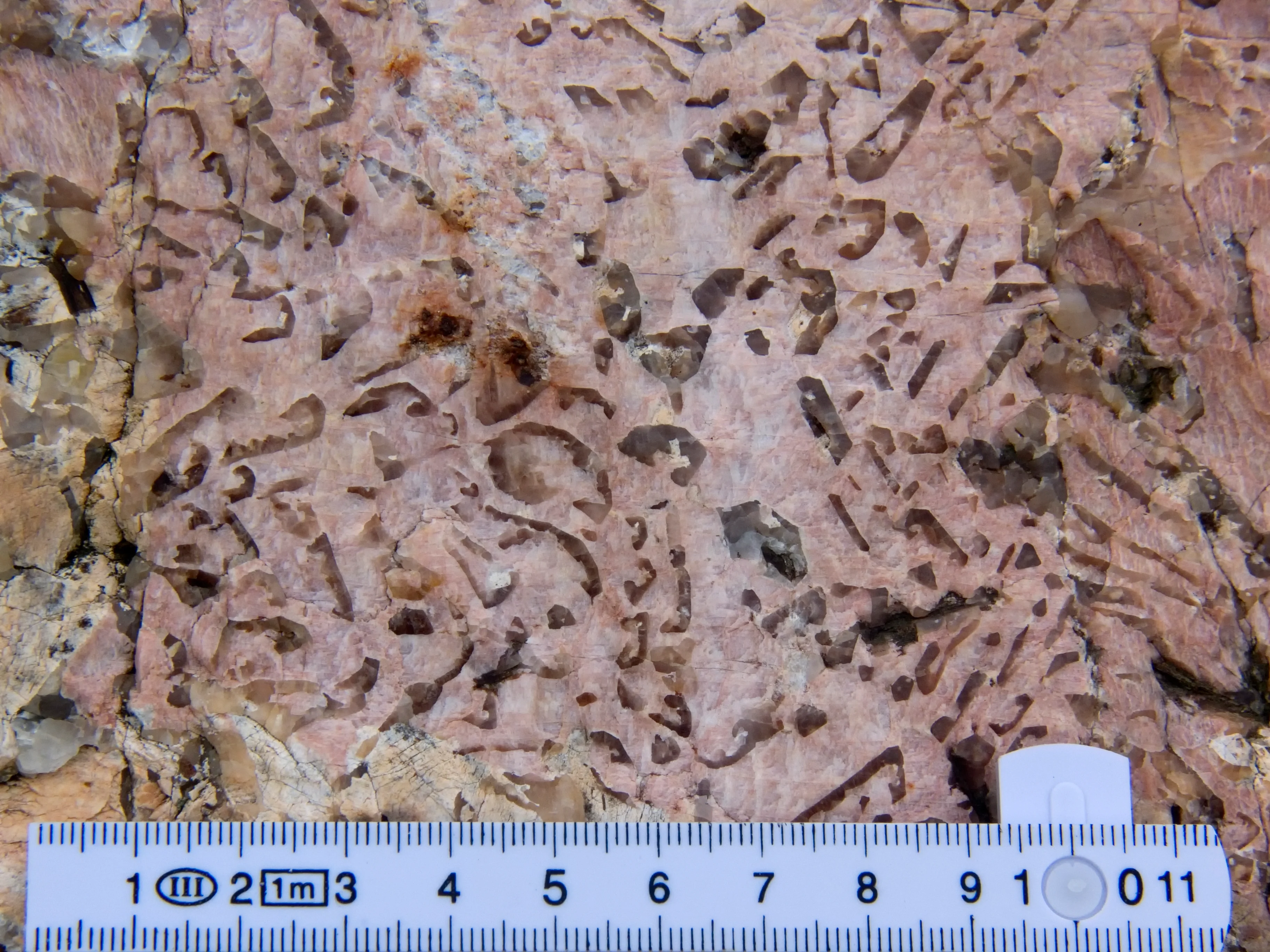 Runic pegmatite boulder