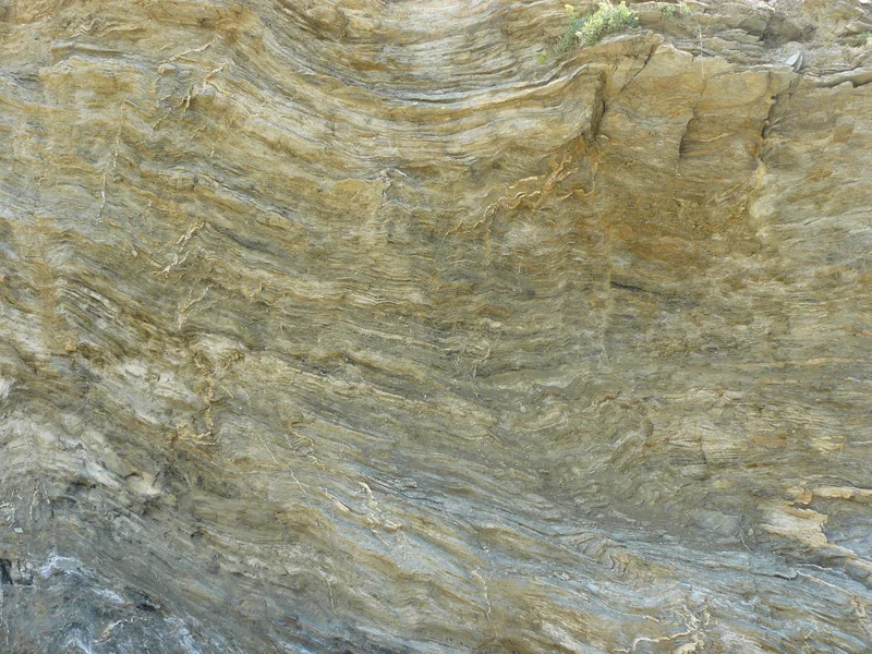 Rock with folds