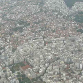 Urban area of Thessaloniki from above
