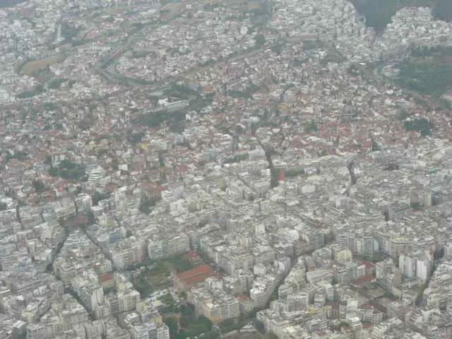 Urban area of Thessaloniki from above
