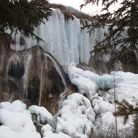 Freezing waterfall at Jiuzai-3