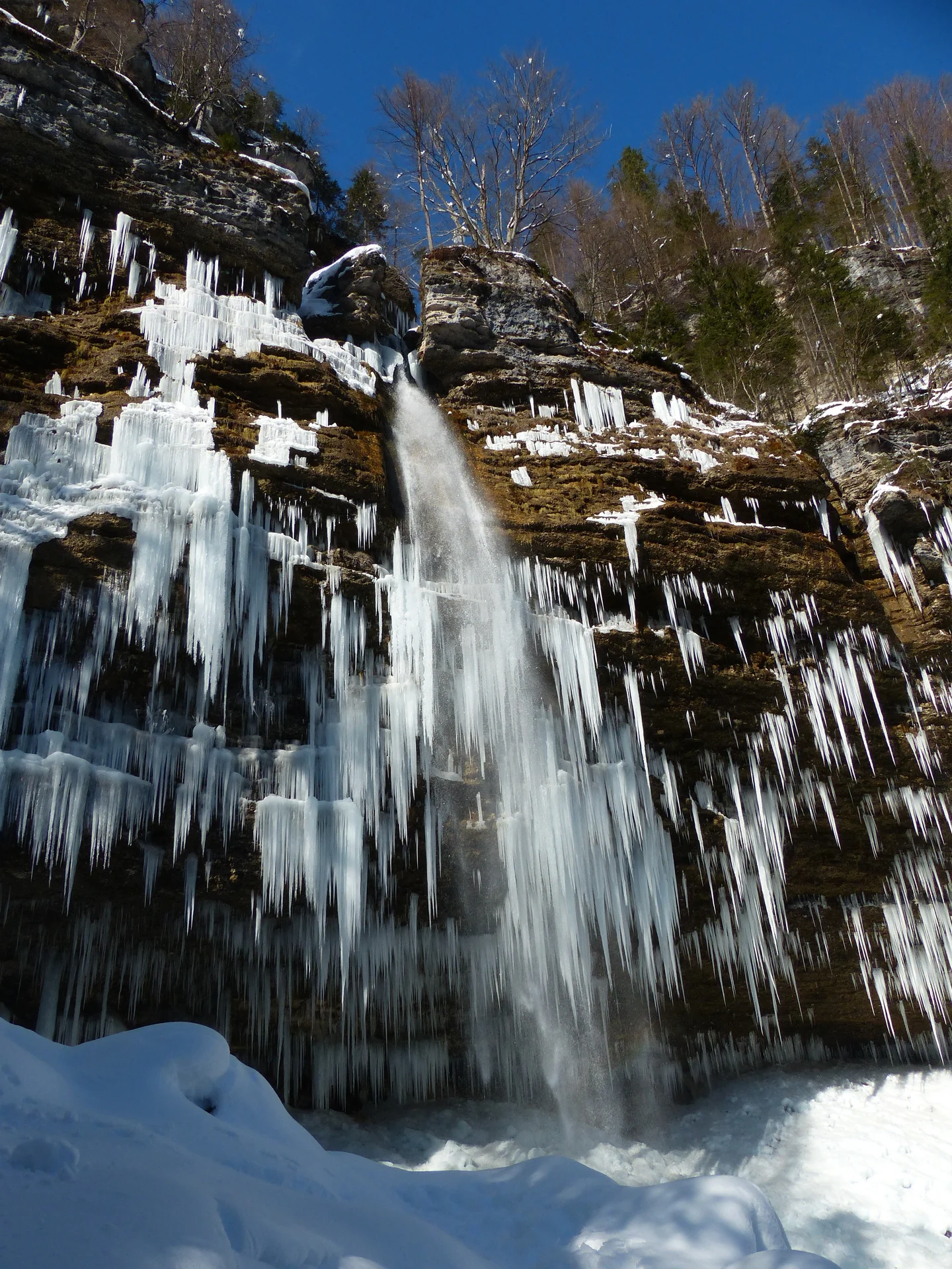 Delayed groundwater recharge - Pericnik waterfall