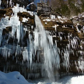 Delayed groundwater recharge - Pericnik waterfall