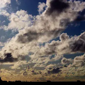 Tropical cumulus clouds