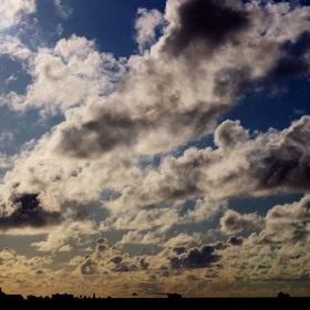 Tropical cumulus clouds