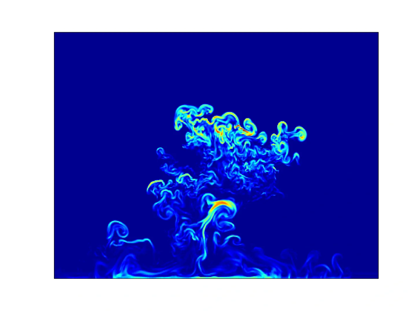 Turbulent structure of a convective cloud