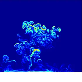 Turbulent structure of a convective cloud