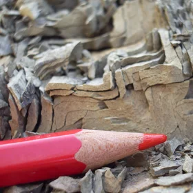 Folded clay rocks in Central italy
