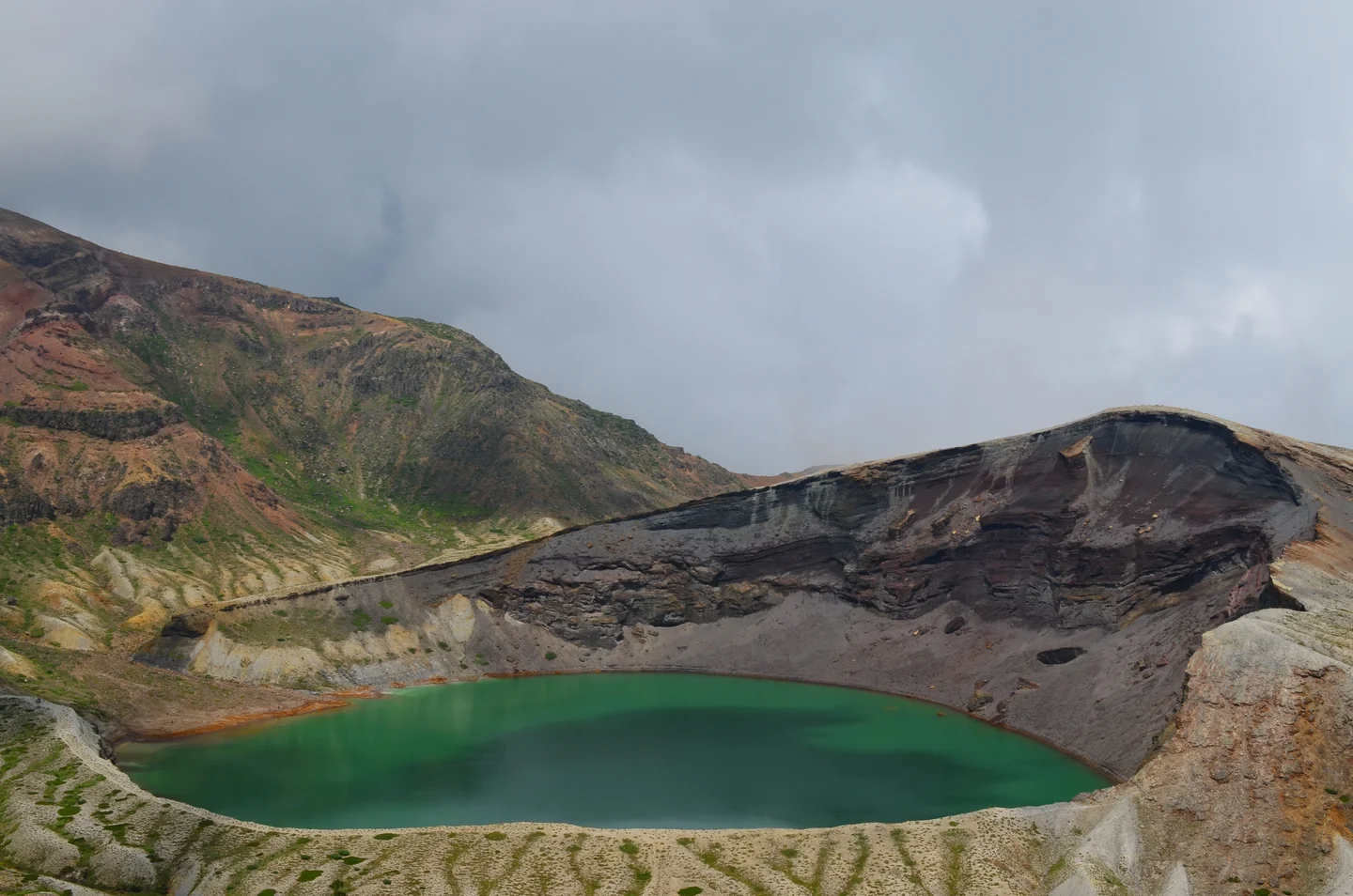 Okama crater lake