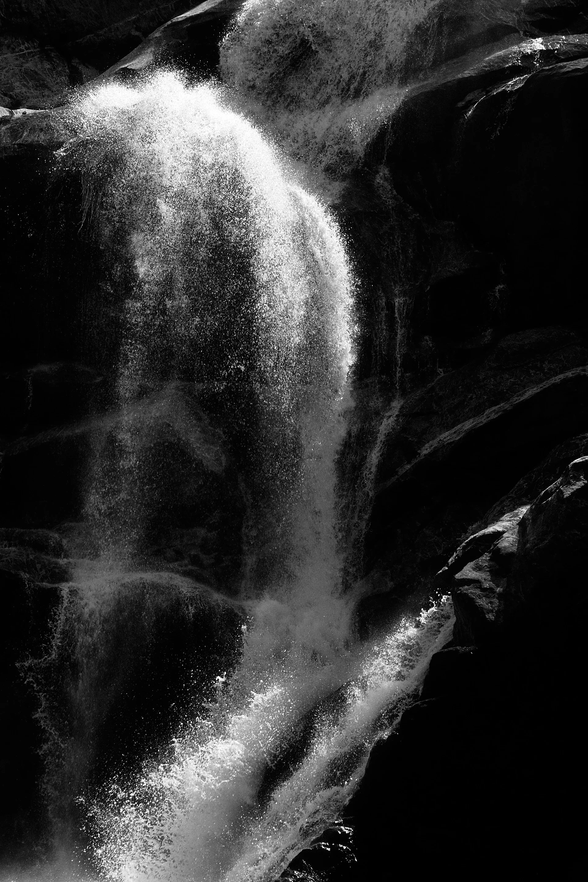 Waterfalls from the fjord wall