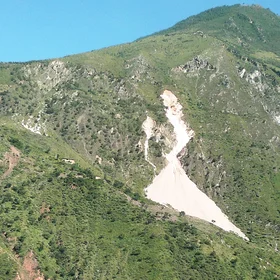 Debris flow in Yunnan, China