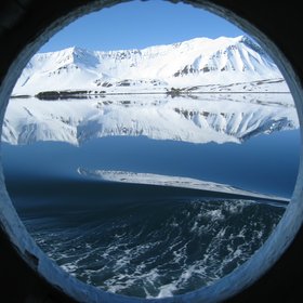 Arctic through a porthole