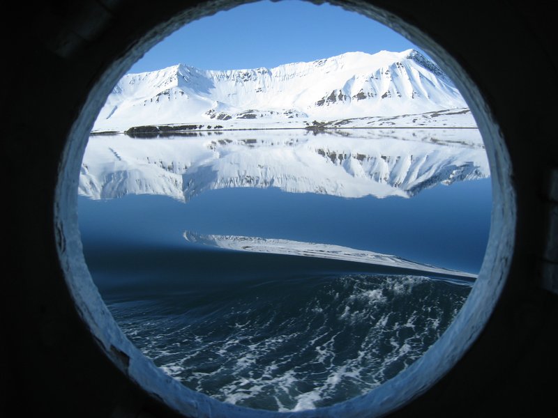Arctic through a porthole