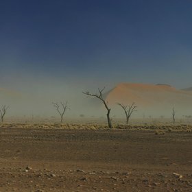 Dust in Sossusvlei, Nambia