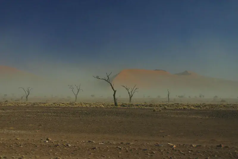 Dust in Sossusvlei, Nambia