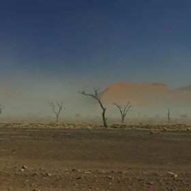 Dust in Sossusvlei, Nambia