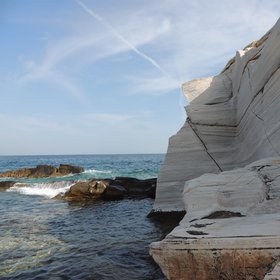Marble outcrops