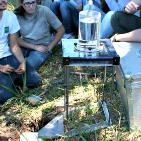 Rainfall simulation in the field