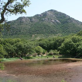 El Picacho lagoon in summer