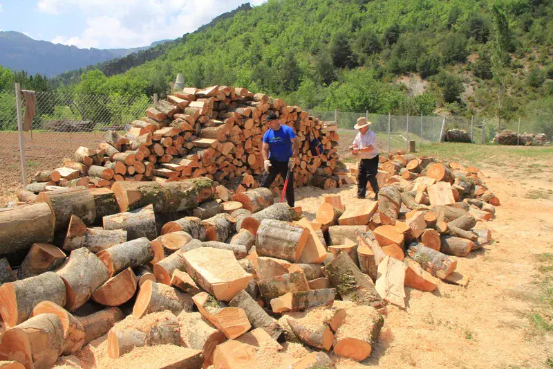 Soil produce good. Wood for central heating