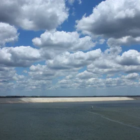 Cumulus humilis clouds over Hillsborough, Florida (the C.W. Bill Young Regional Reservoir)