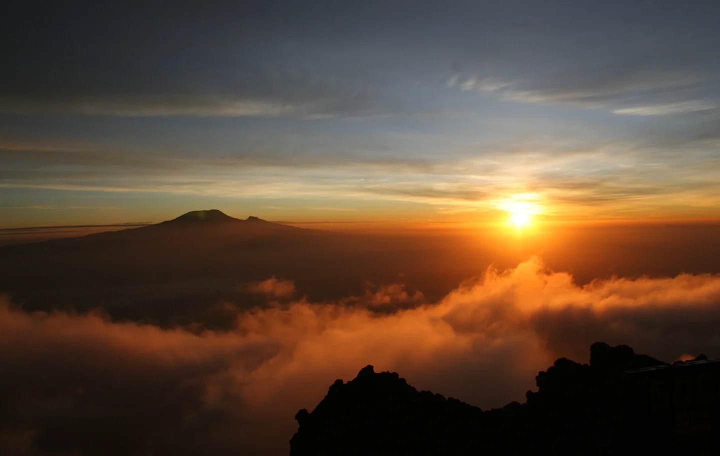Kilimanjaro from Mount Meru