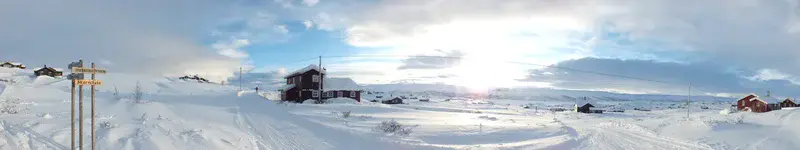 A path under snow