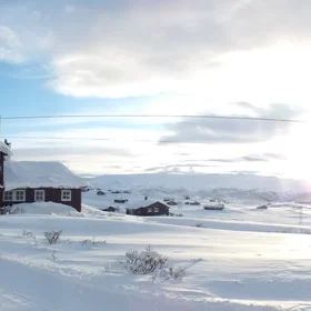 A path under snow