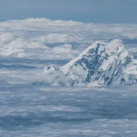 Tibet from plane