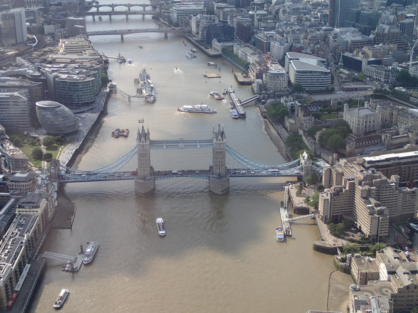 London Bridge from the air