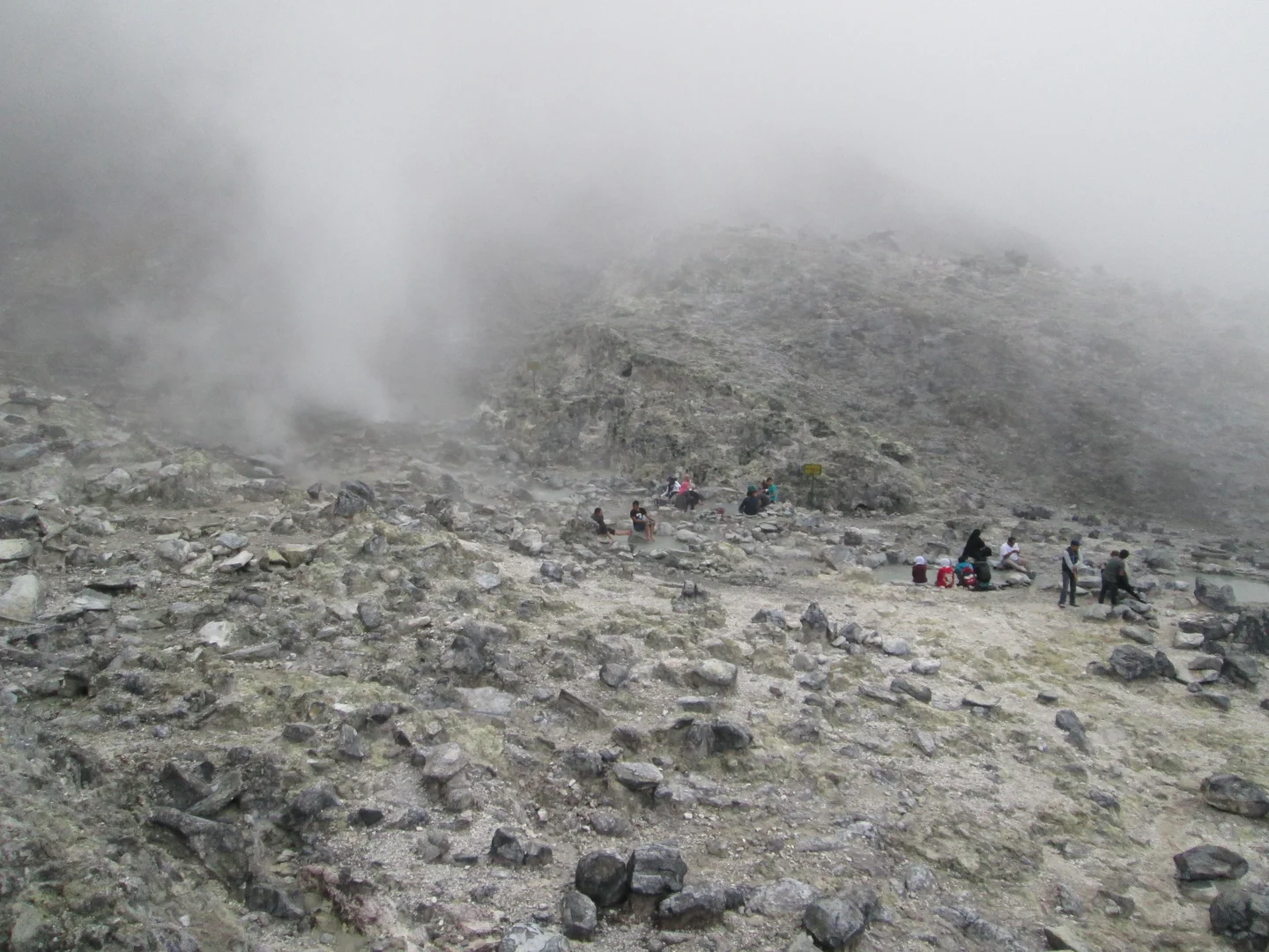 Tangkuban Parahu Volcano Crater