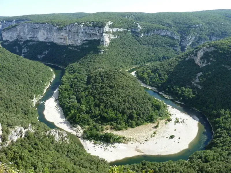 Ardeche river gorges