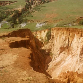 Gully erosion in Swaziland
