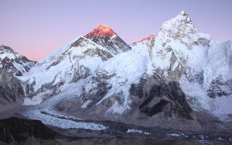 Mount Everest and Nuptse