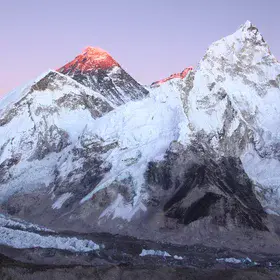 Mount Everest and Nuptse