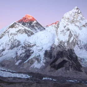Mount Everest and Nuptse