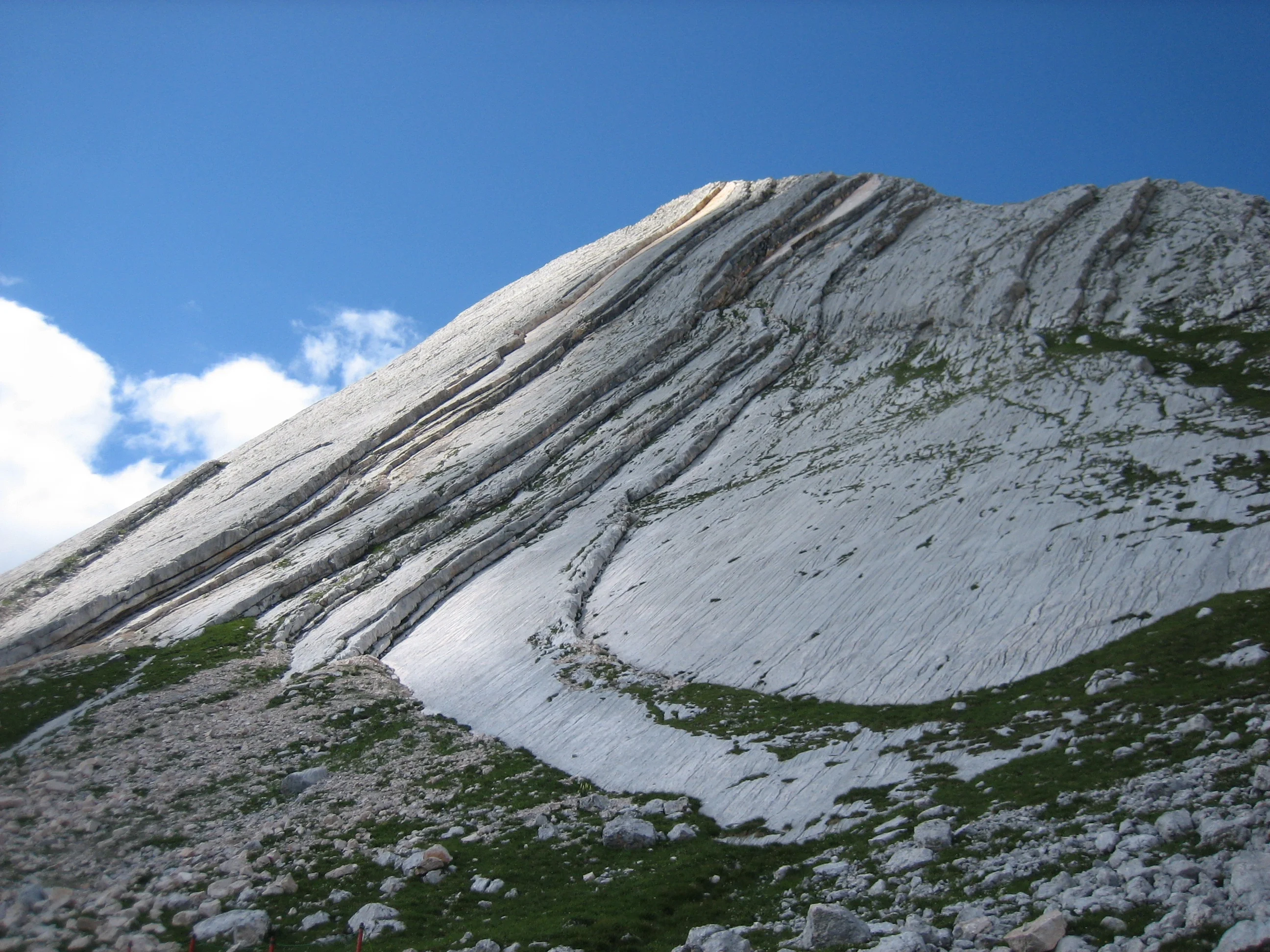 Ancient and angled seafloor