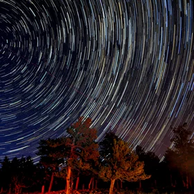 Star Trails in Rocky Mountain National Park