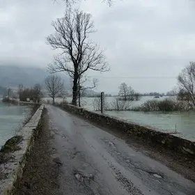 Flood on the Planina intermittent lake