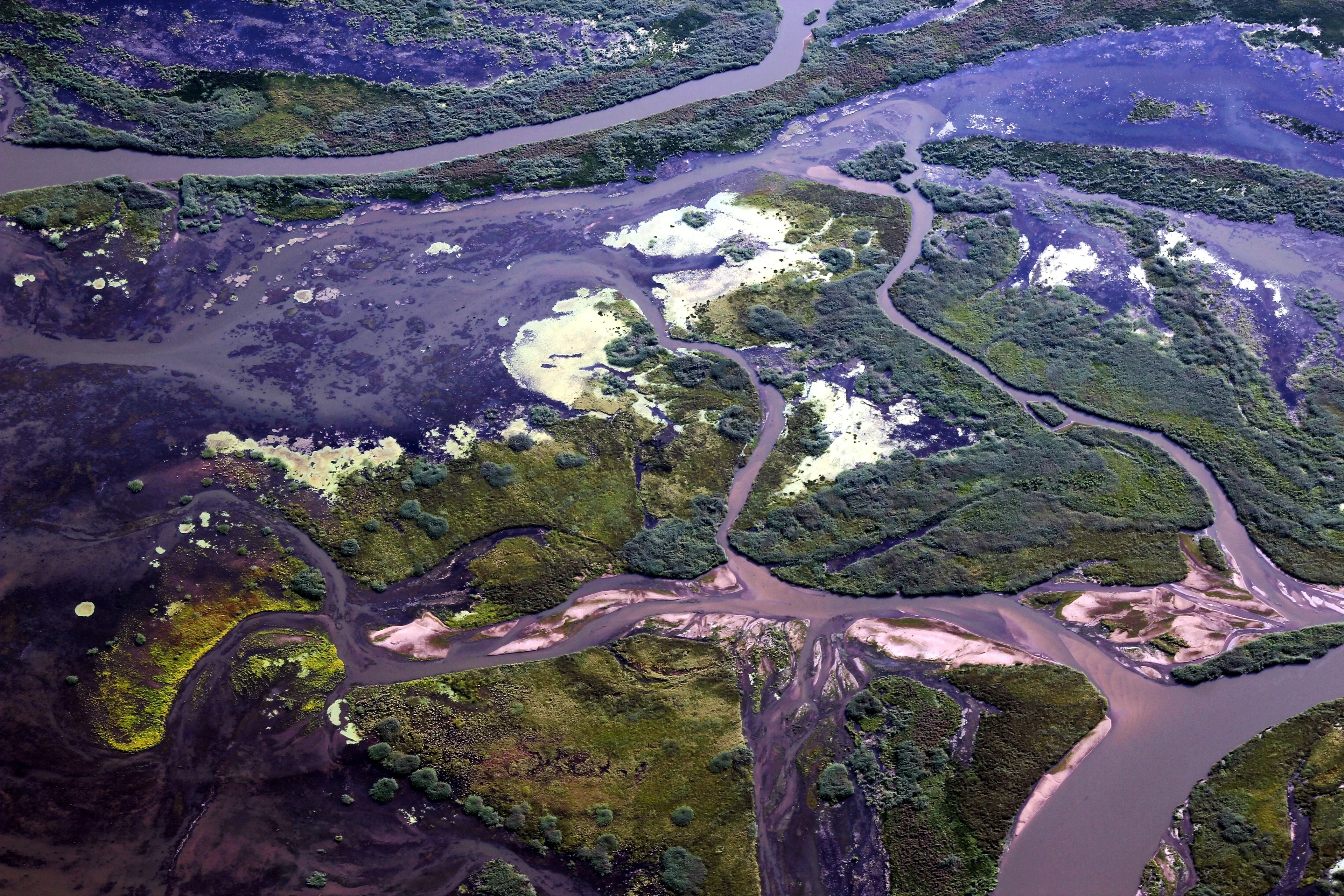 Where the Selenga River meets the Lake Baikal