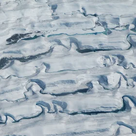 Contorted Streams on the Gates Glacier